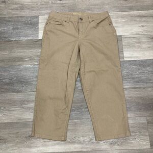 Sonoma Tan Khaki Capris Pants Size 10
